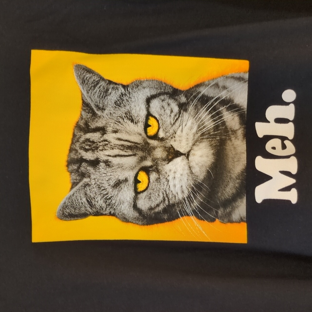 NWOT DOM Cat Meh Cotton Black T-Shirt
